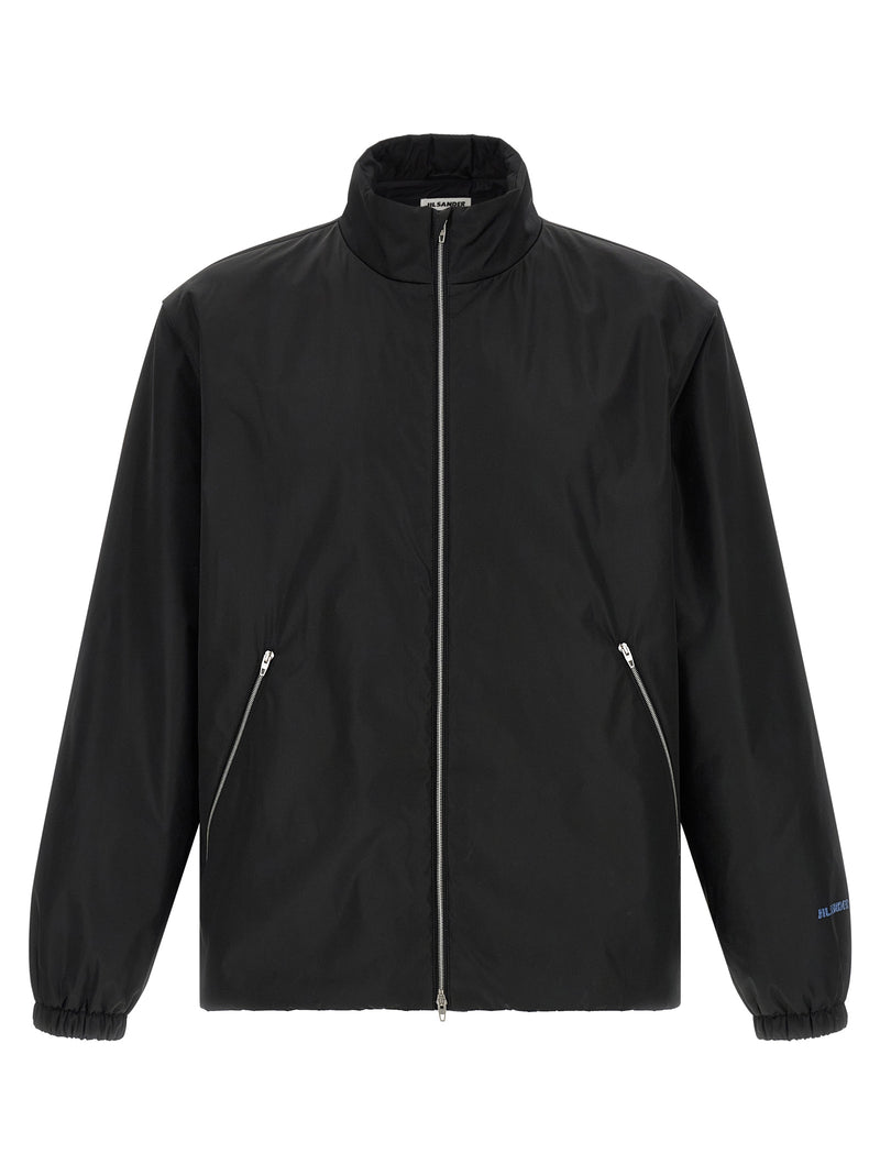 Veste longue Jil Sander en polyester noir