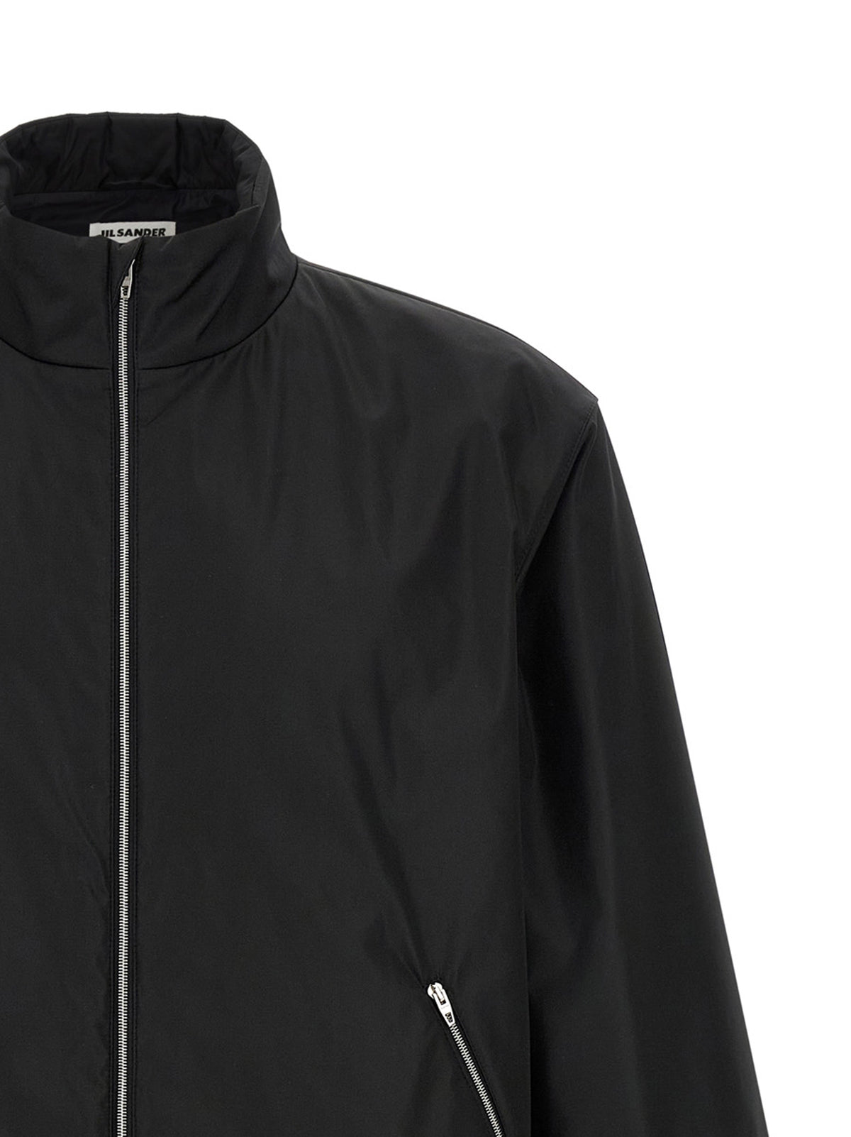 Jil Sander Black Polyester Full-Length Jacket