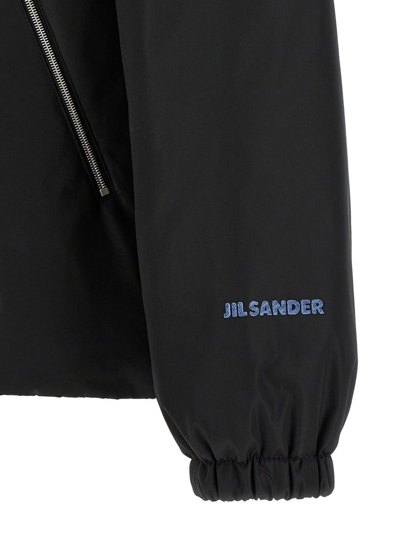 Veste longue Jil Sander en polyester noir