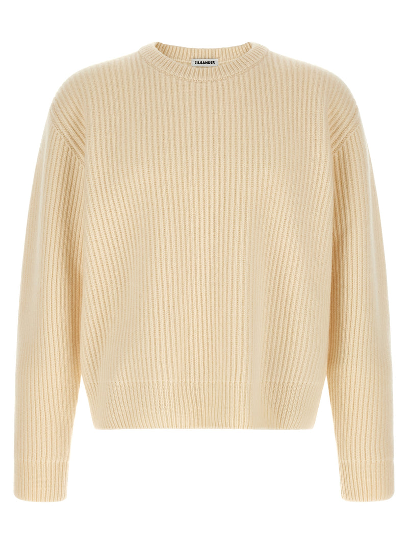 Cardigan en Laine Blanche Jil Sander