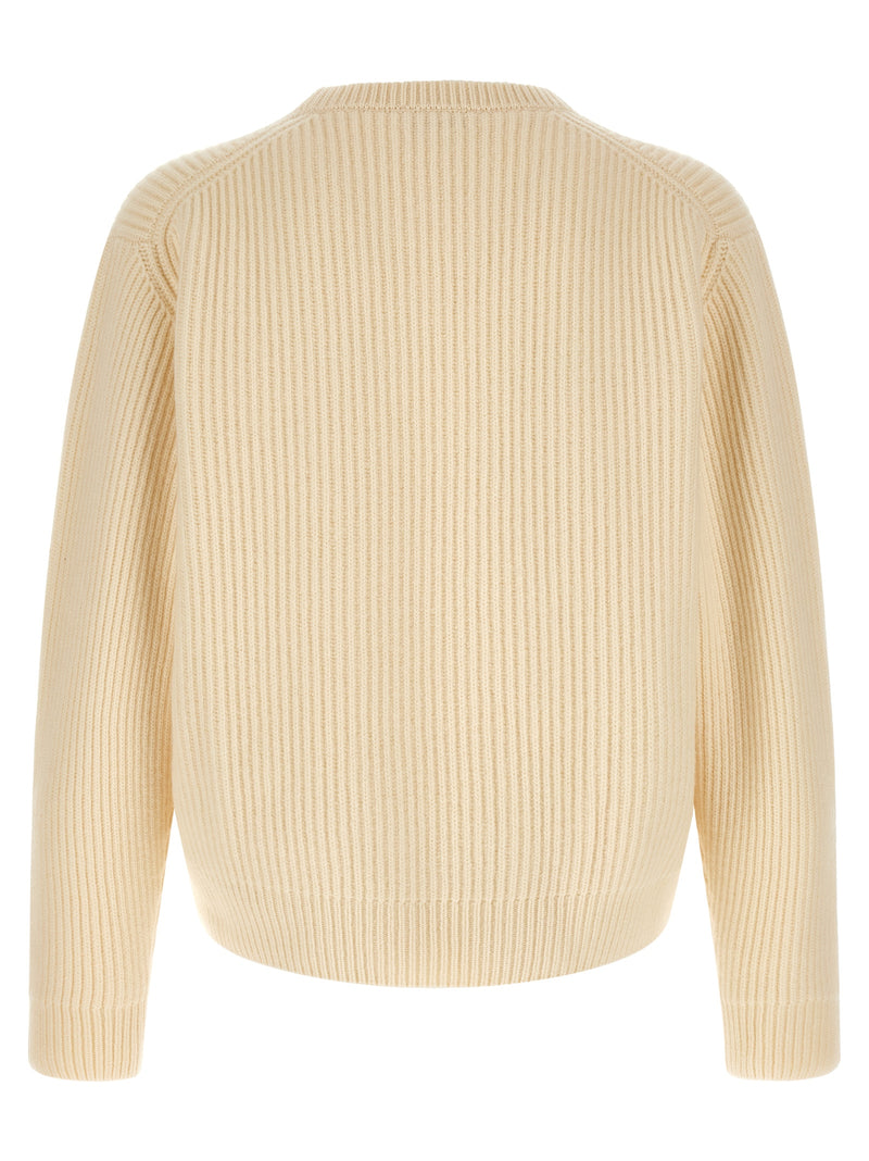 Cardigan en Laine Blanche Jil Sander
