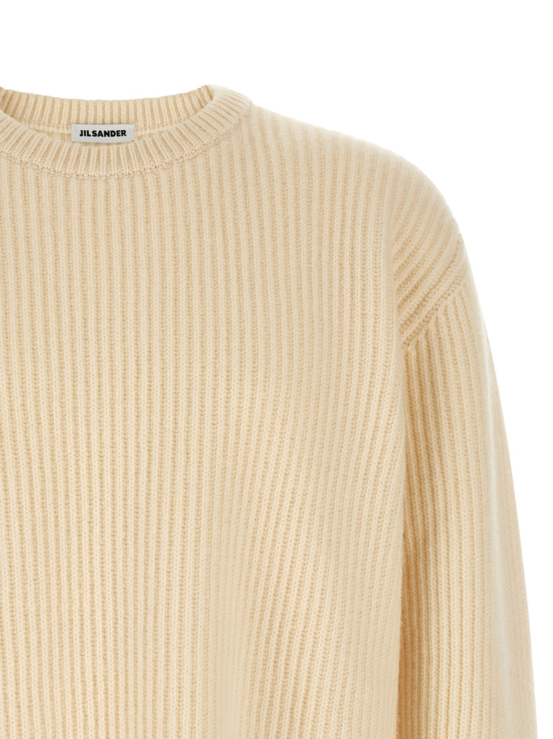 Cardigan en Laine Blanche Jil Sander