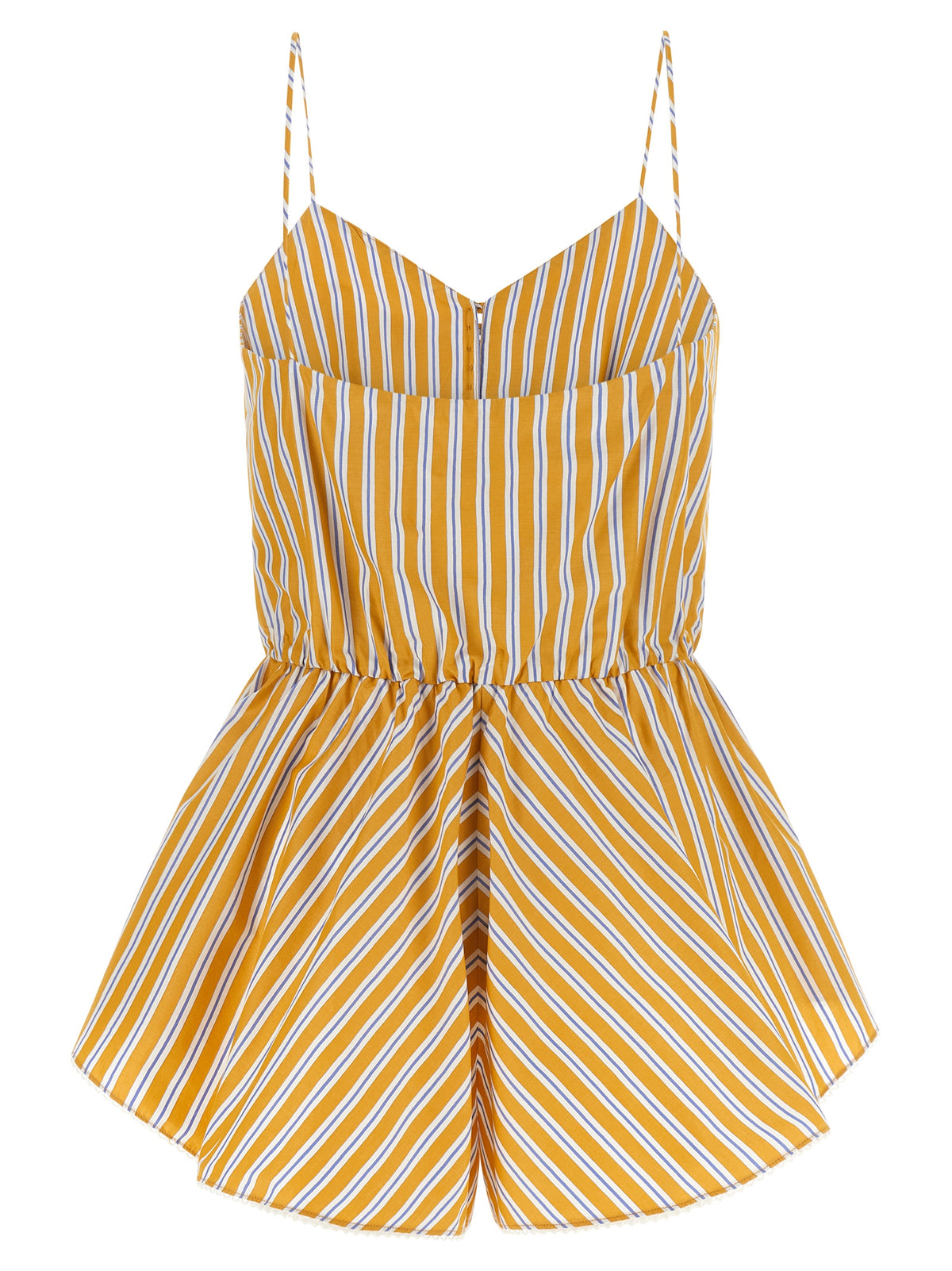 The Andamane Celeste Bicolor Cotton Rompers