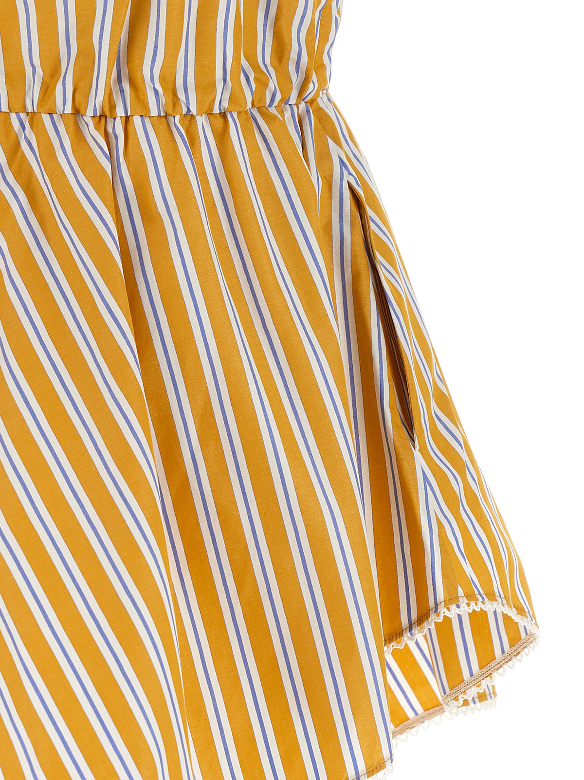 The Andamane Celeste Bicolor Cotton Rompers
