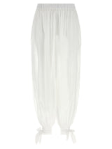 The Andamane Noor White Cotton Casual Pants