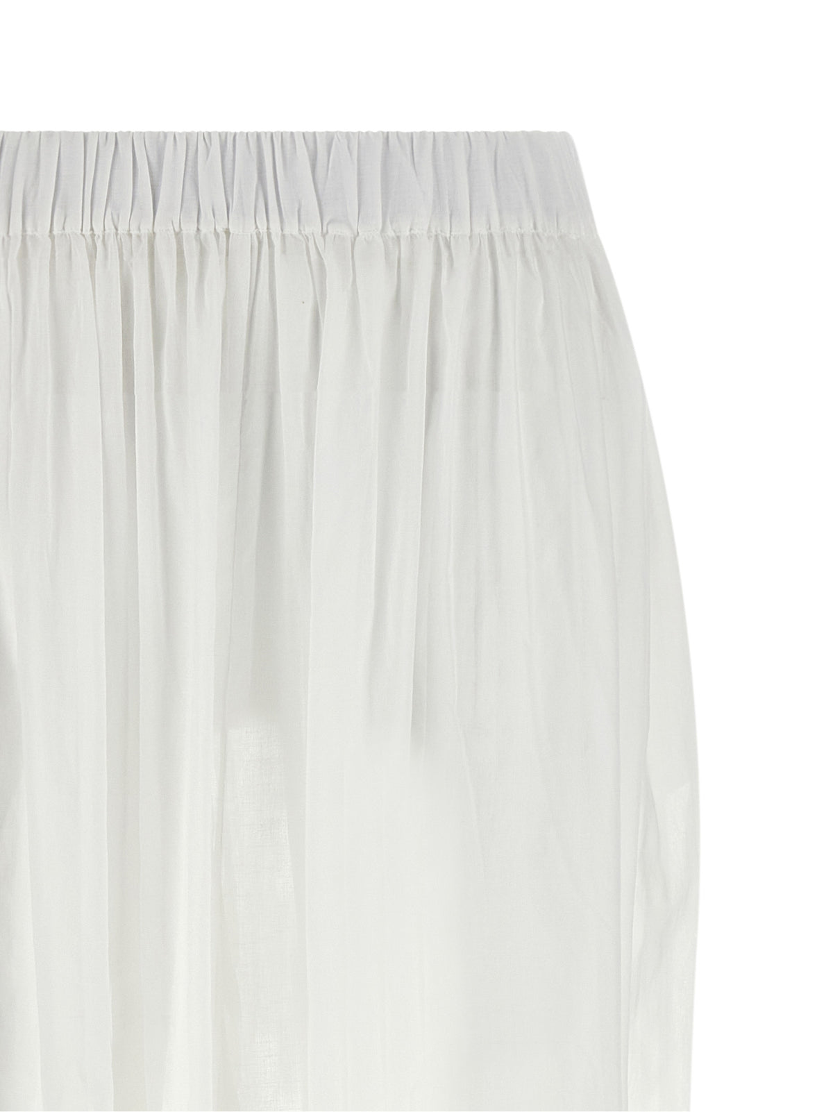 The Andamane Noor White Cotton Casual Pants