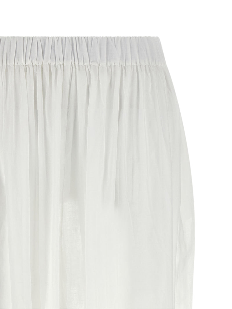 The Andamane Noor White Cotton Casual Pants