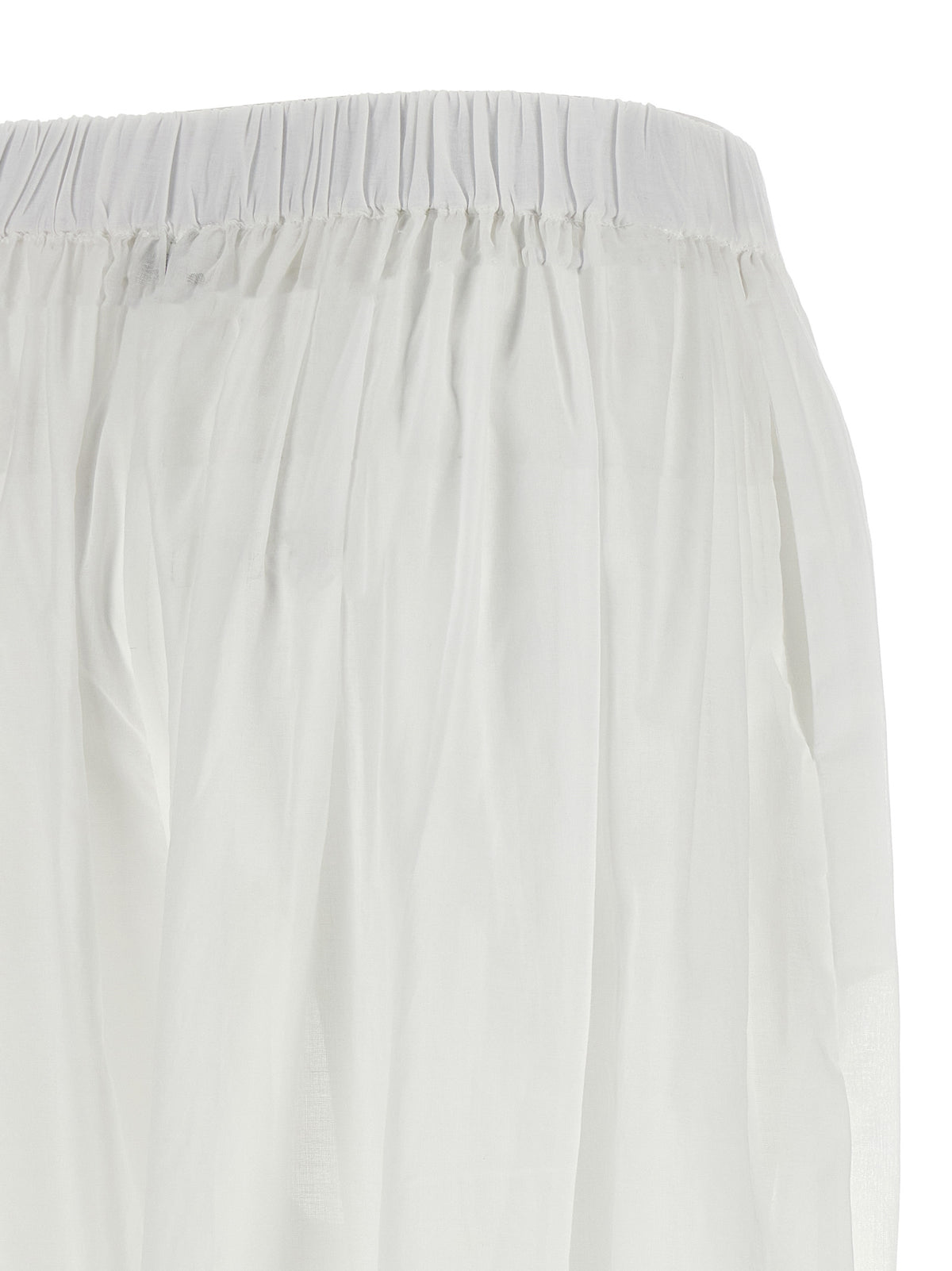 The Andamane Noor White Cotton Casual Pants