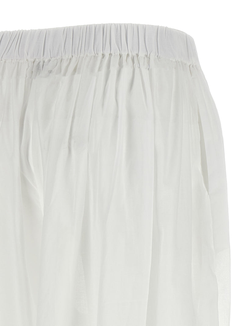 The Andamane Noor White Cotton Casual Pants