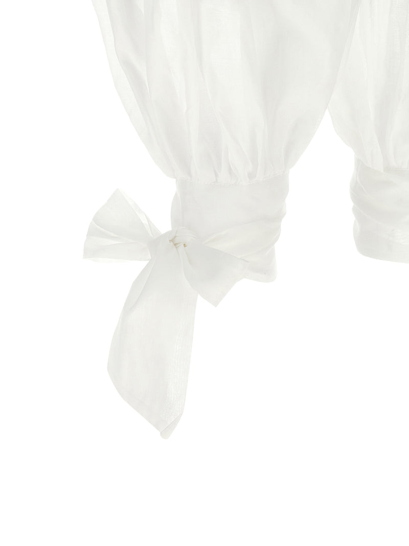 The Andamane Noor White Cotton Casual Pants