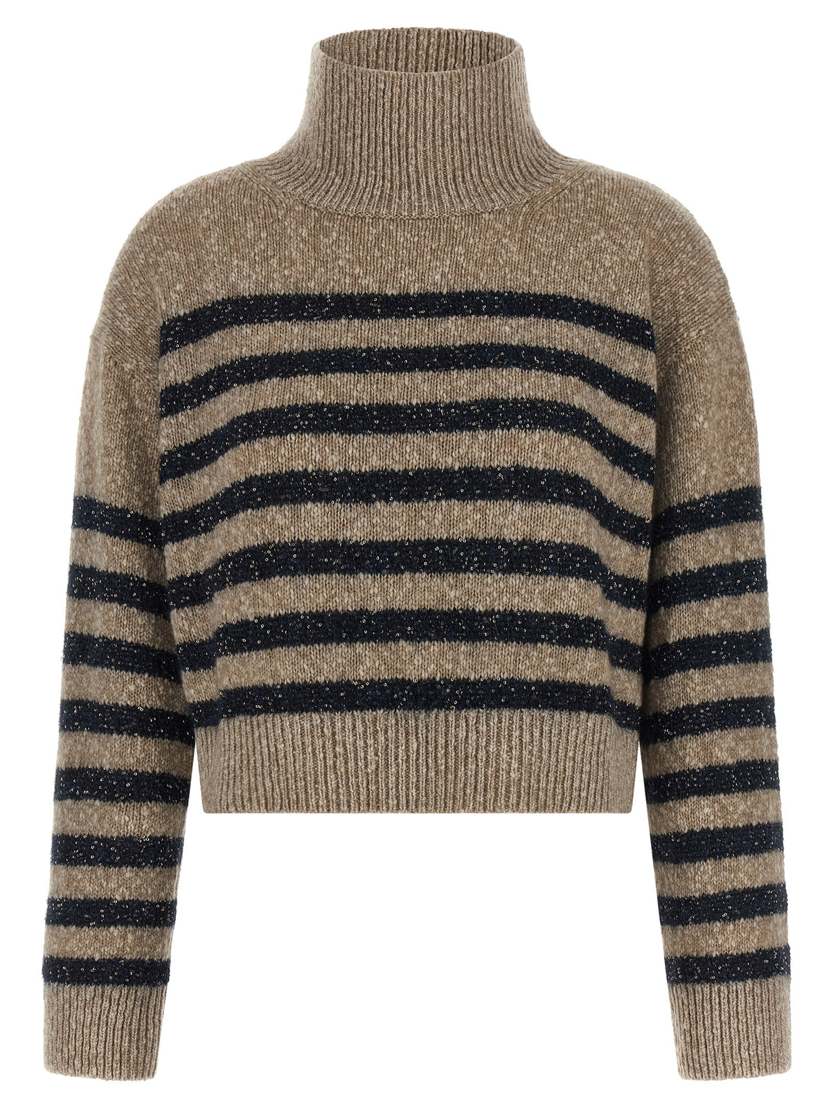 Cardigan en laine multicolore Brunello Cucinelli