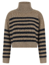Cardigan en laine multicolore Brunello Cucinelli
