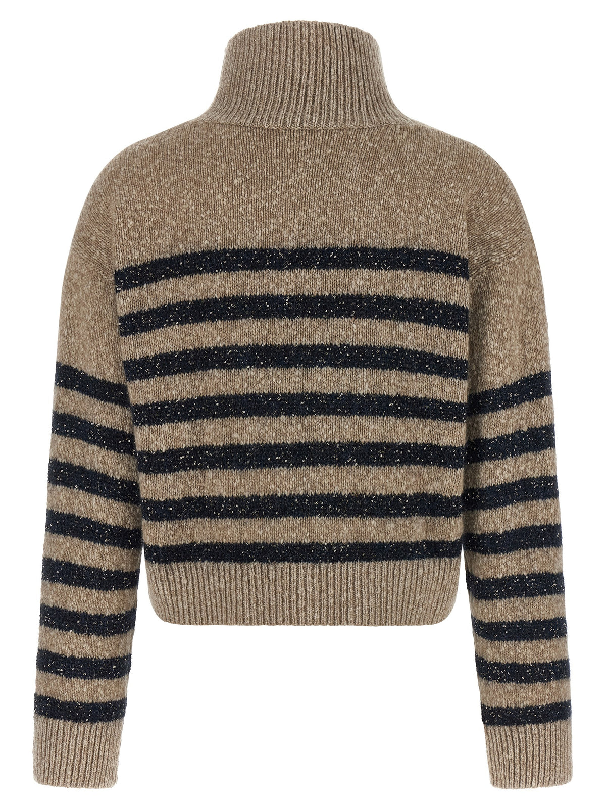 Cardigan en laine multicolore Brunello Cucinelli