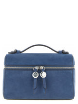 Sac à main en cuir d'agneau bleu Tory Burch