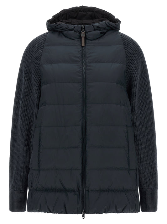 Veste longue Brunello Cucinelli en polyester bleu