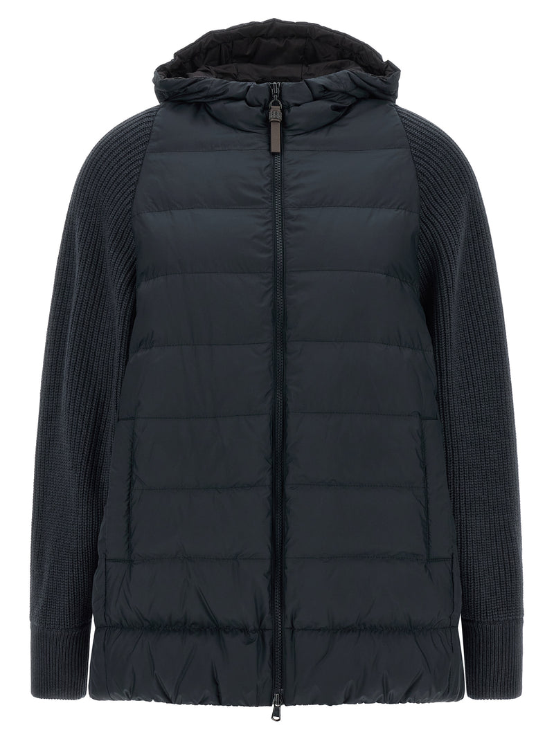 Veste longue Brunello Cucinelli en polyester bleu