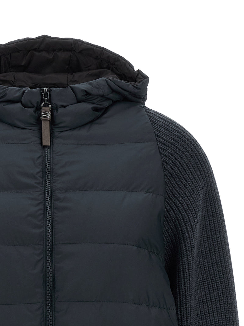 Veste longue Brunello Cucinelli en polyester bleu
