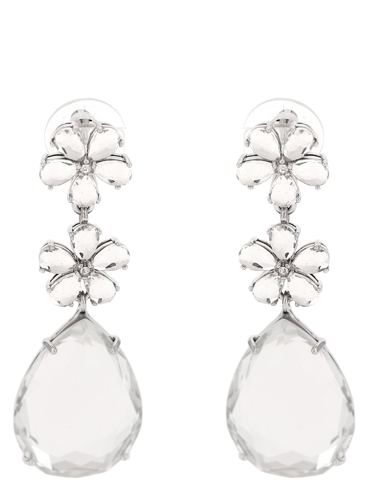 Self-Portrait Silver Brass Earrings