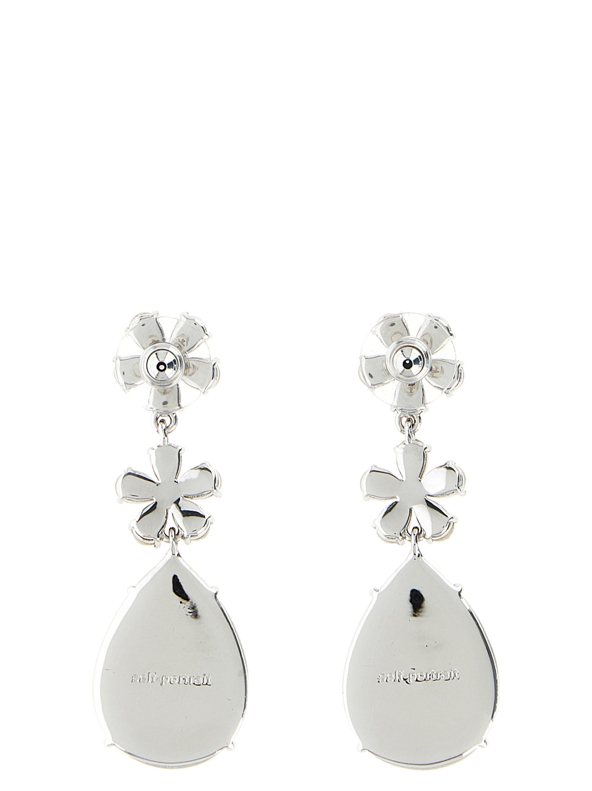 Self-Portrait Silver Brass Earrings