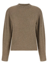 Cardigan Brunello Cucinelli en cachemire beige