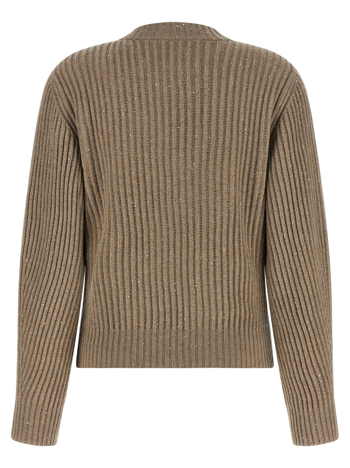 Cardigan Brunello Cucinelli en cachemire beige