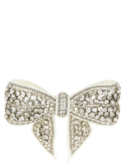 Self-Portrait White Polyester Hair Clip