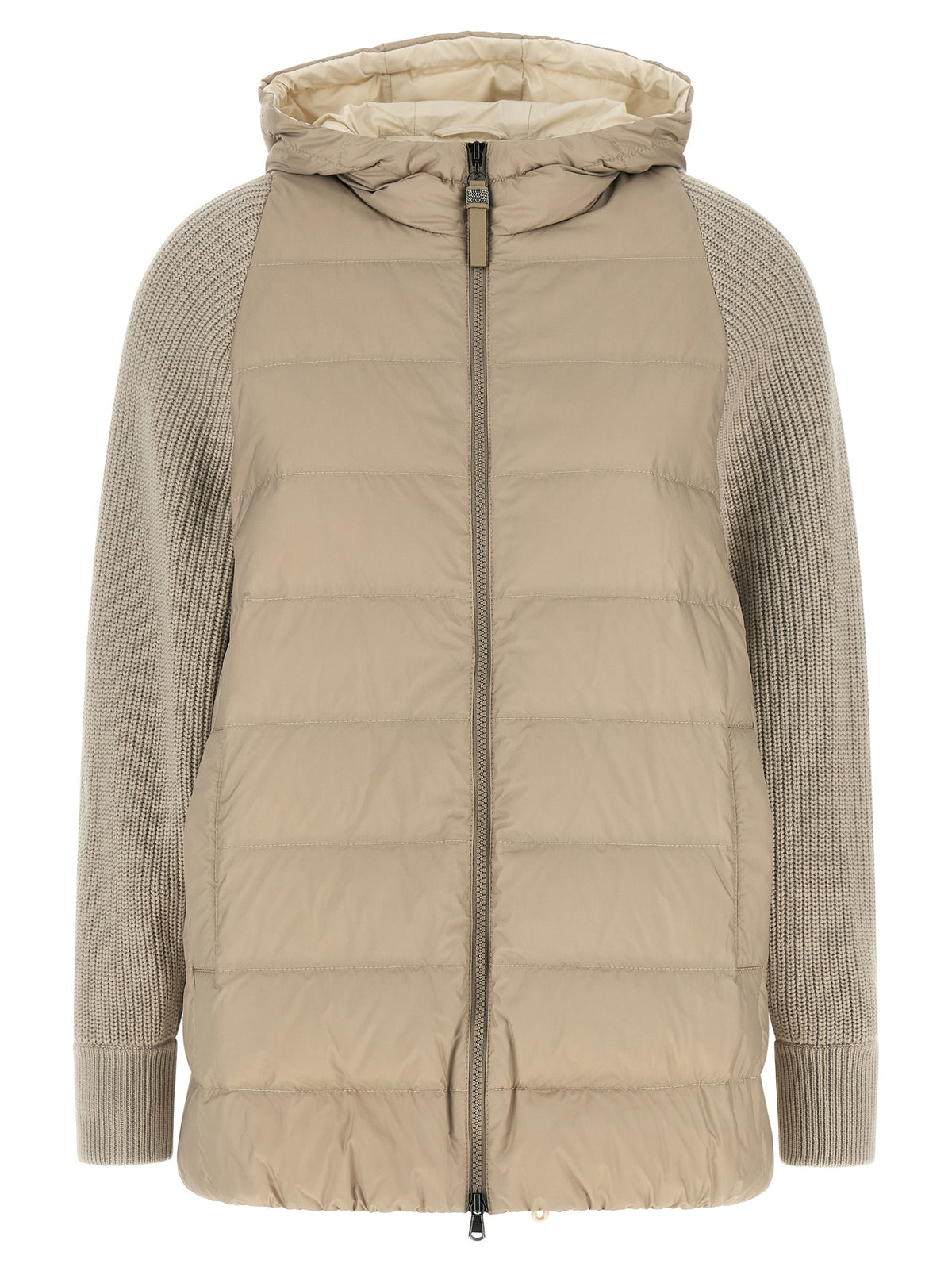 Veste longue Brunello Cucinelli en polyester beige