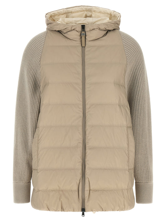 Veste longue Brunello Cucinelli en polyester beige