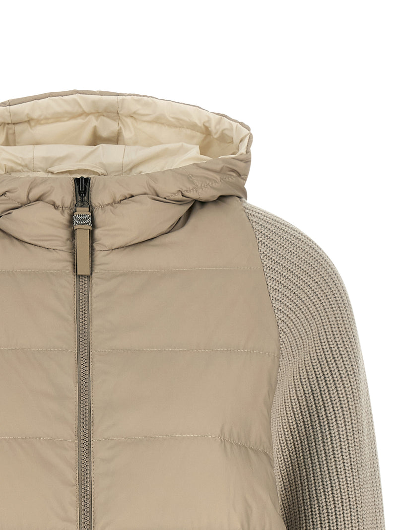 Veste longue Brunello Cucinelli en polyester beige