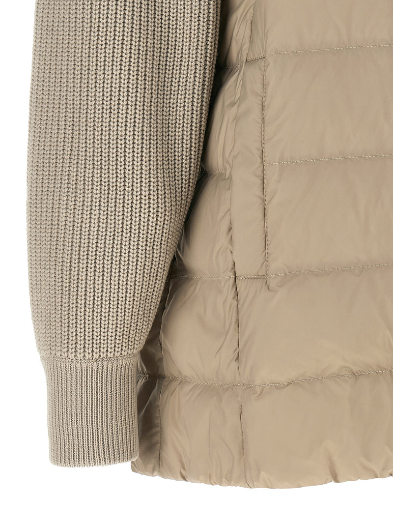 Veste longue Brunello Cucinelli en polyester beige