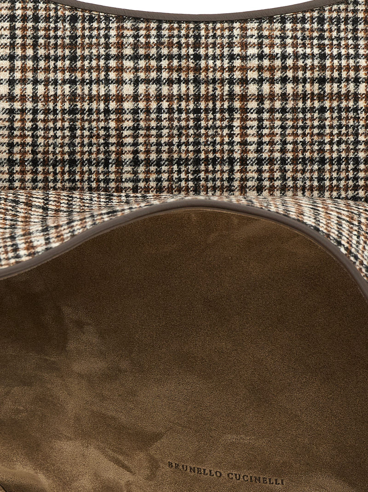 Sac cabas Brunello Cucinelli en alpaga et cuir marron