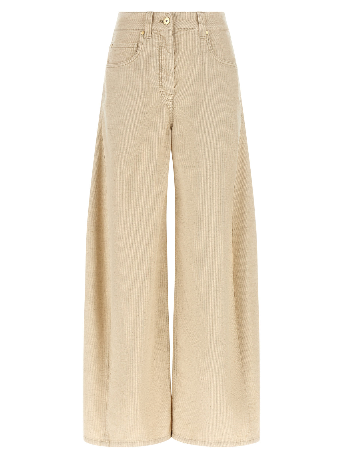 Brunello Cucinelli Pantalon décontracté en coton beige