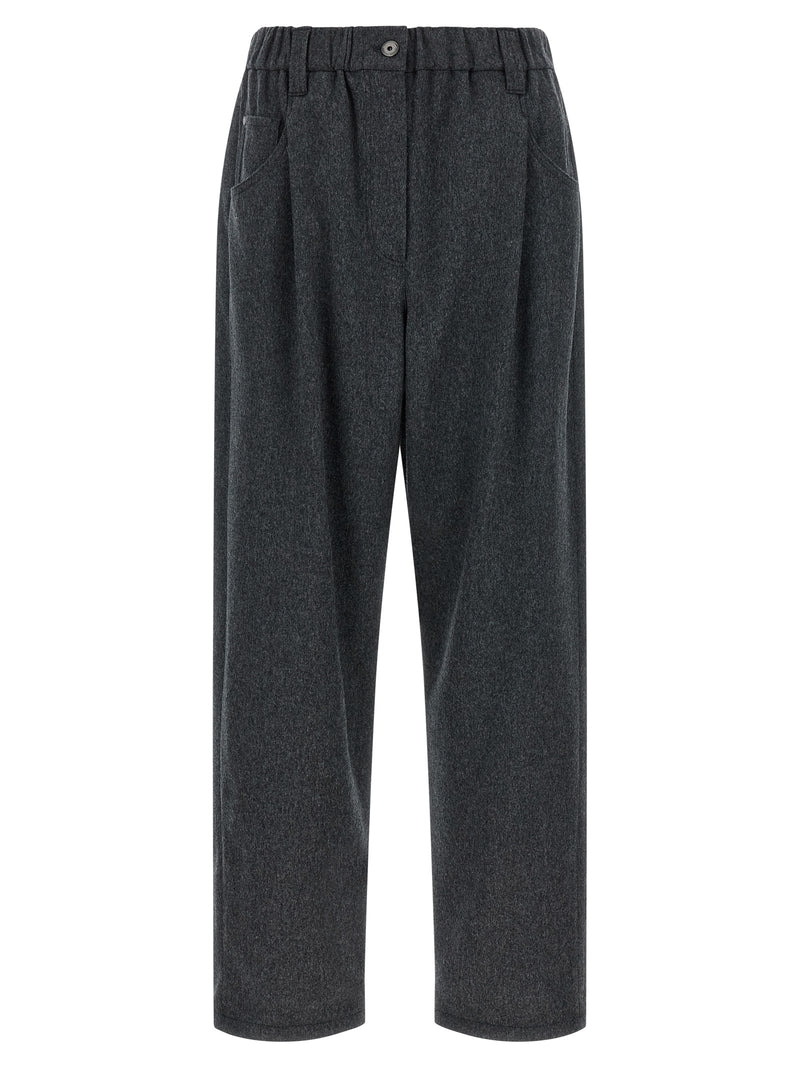 Brunello Cucinelli Gray Wool Pants