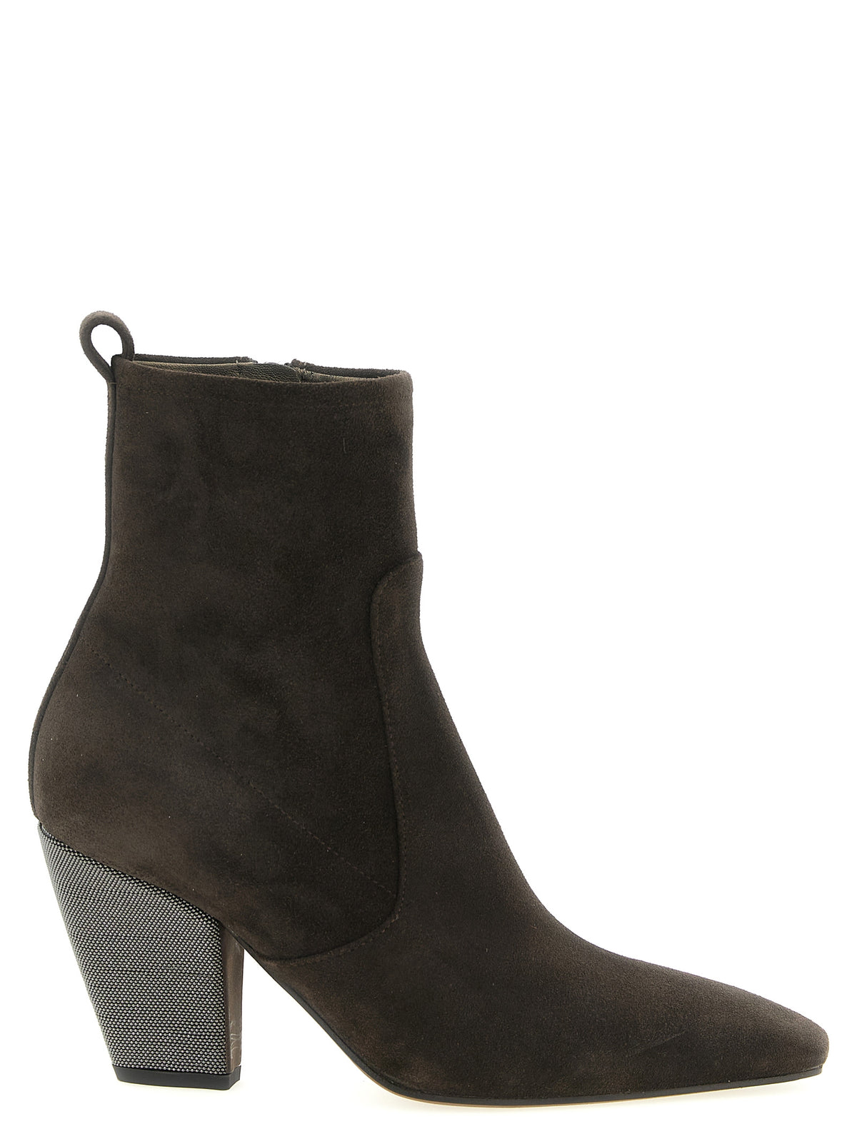Bottines Brunello Cucinelli en veau marron