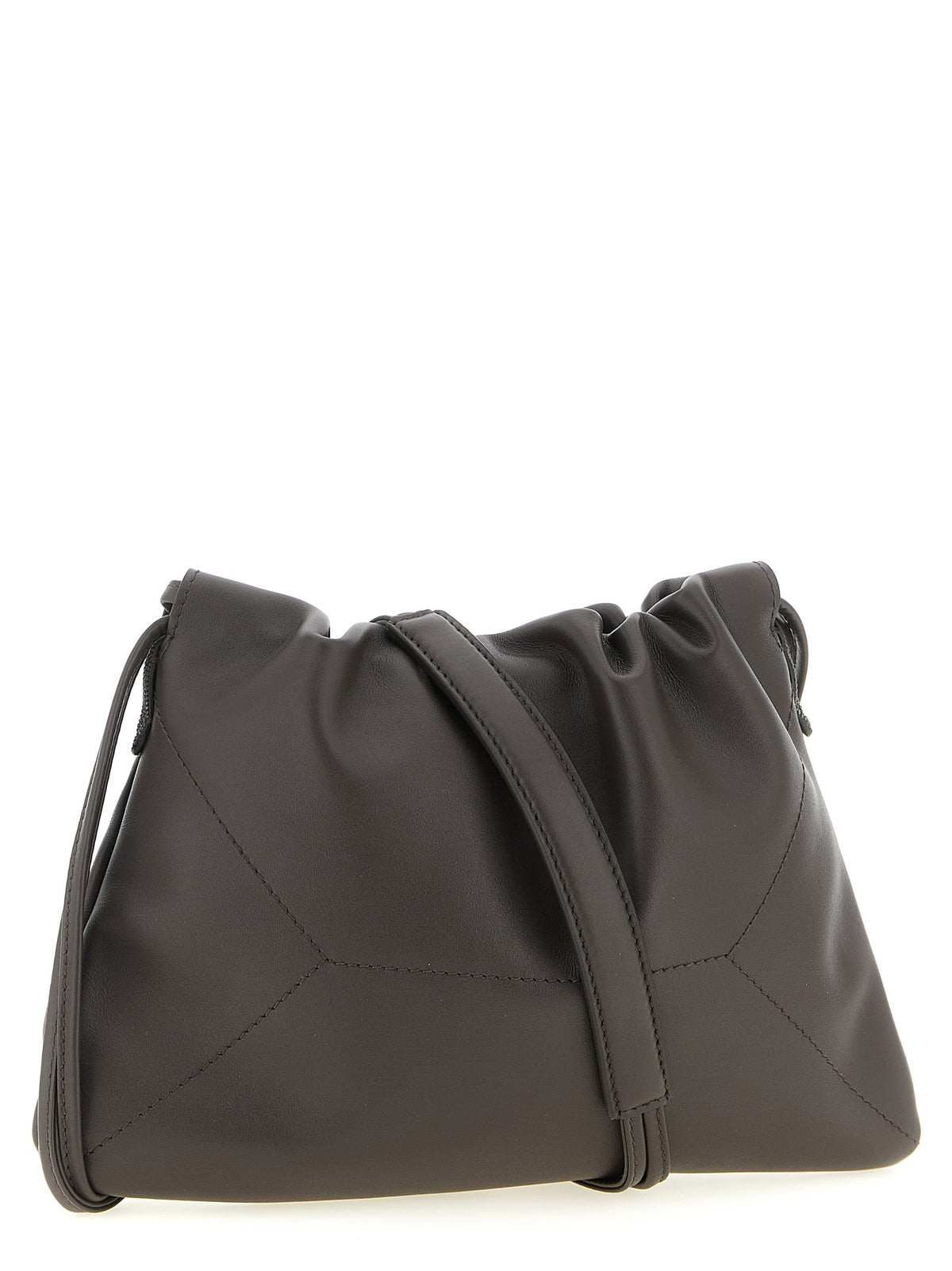 Brunello Cucinelli Brown Calfskin Clutch Bag