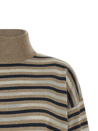 Brunello Cucinelli Multicolor Virgin Wool Cardigan