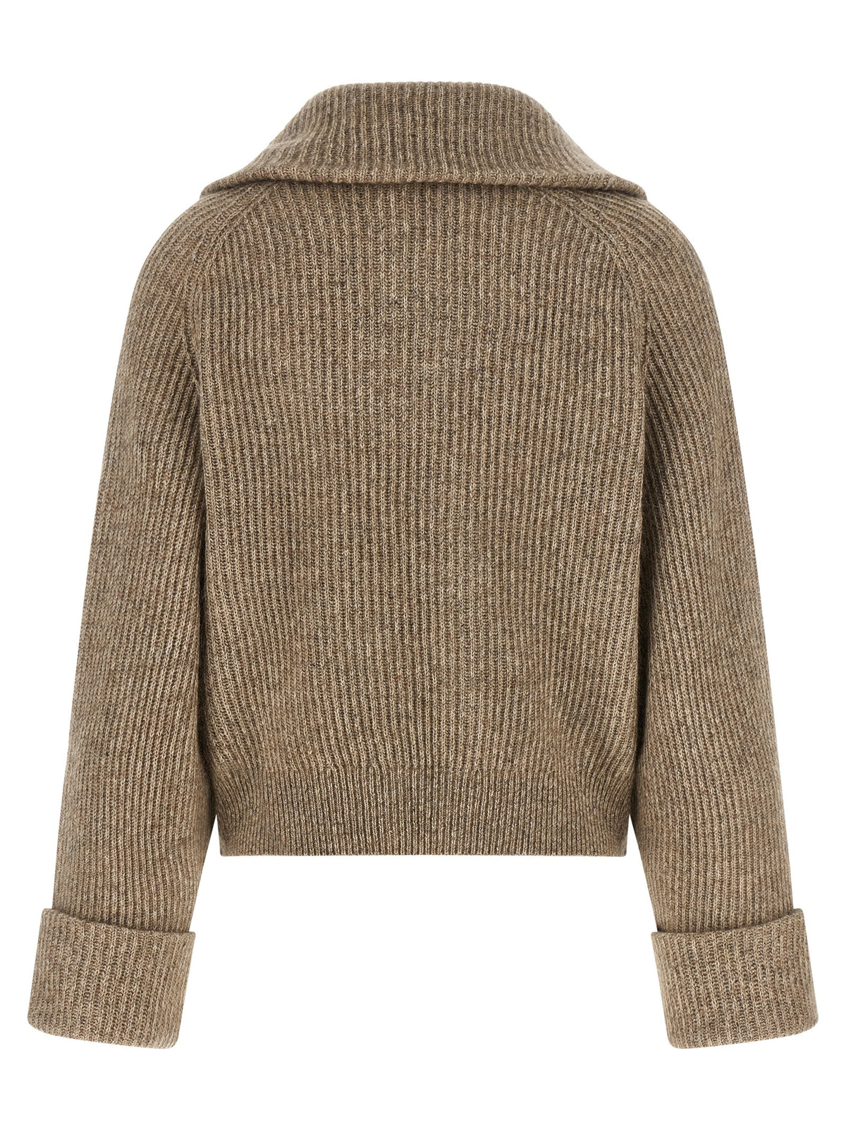 Cardigan Brunello Cucinelli en cachemire beige