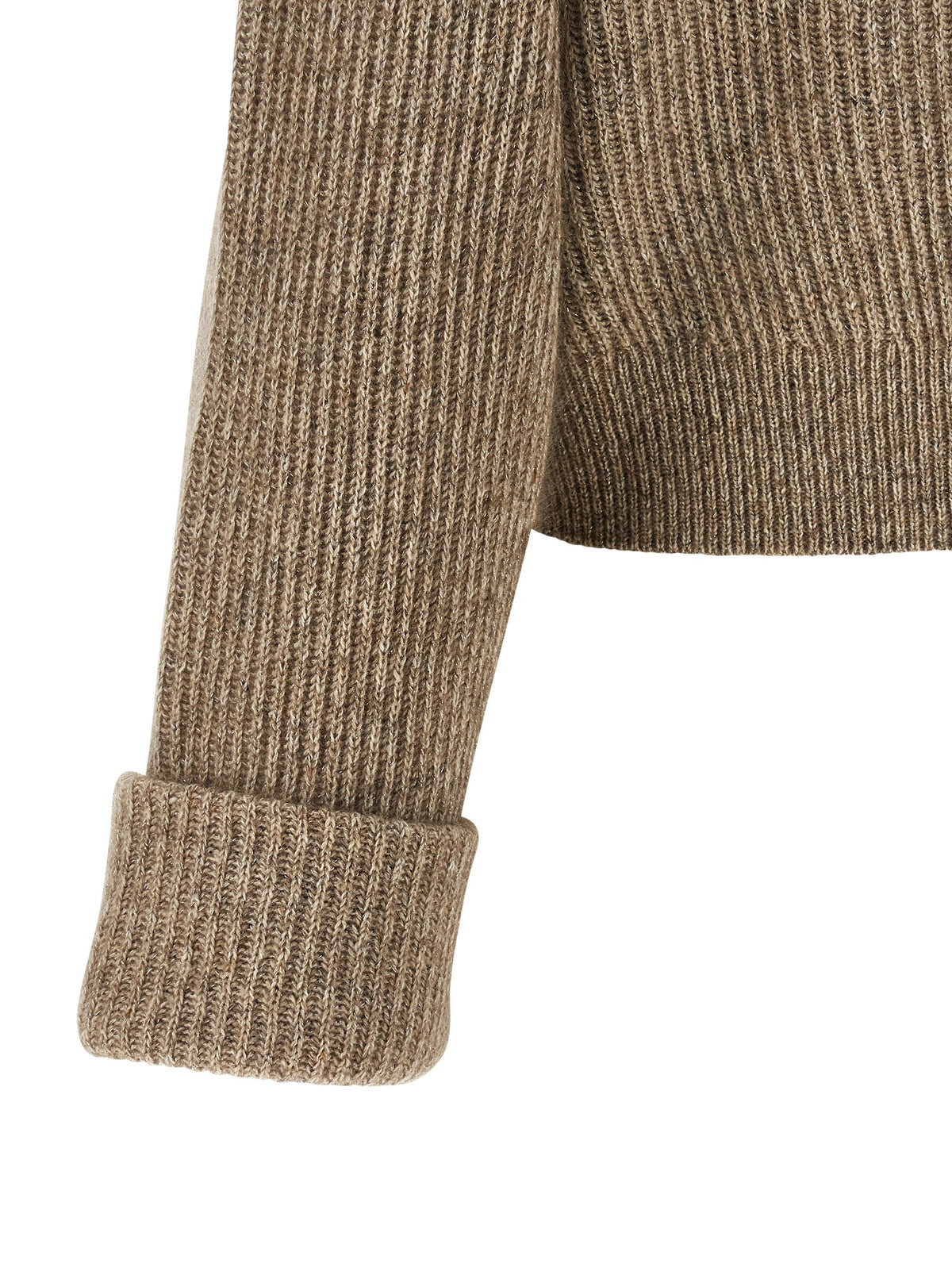 Cardigan Brunello Cucinelli en cachemire beige