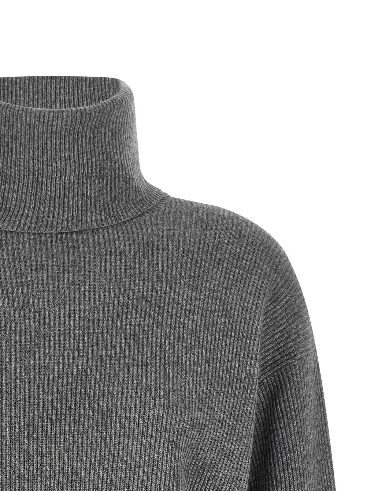 Cardigan gris en laine vierge Brunello Cucinelli