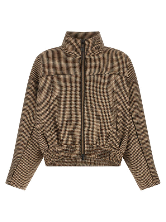 Veste Brunello Cucinelli en laine vierge marron