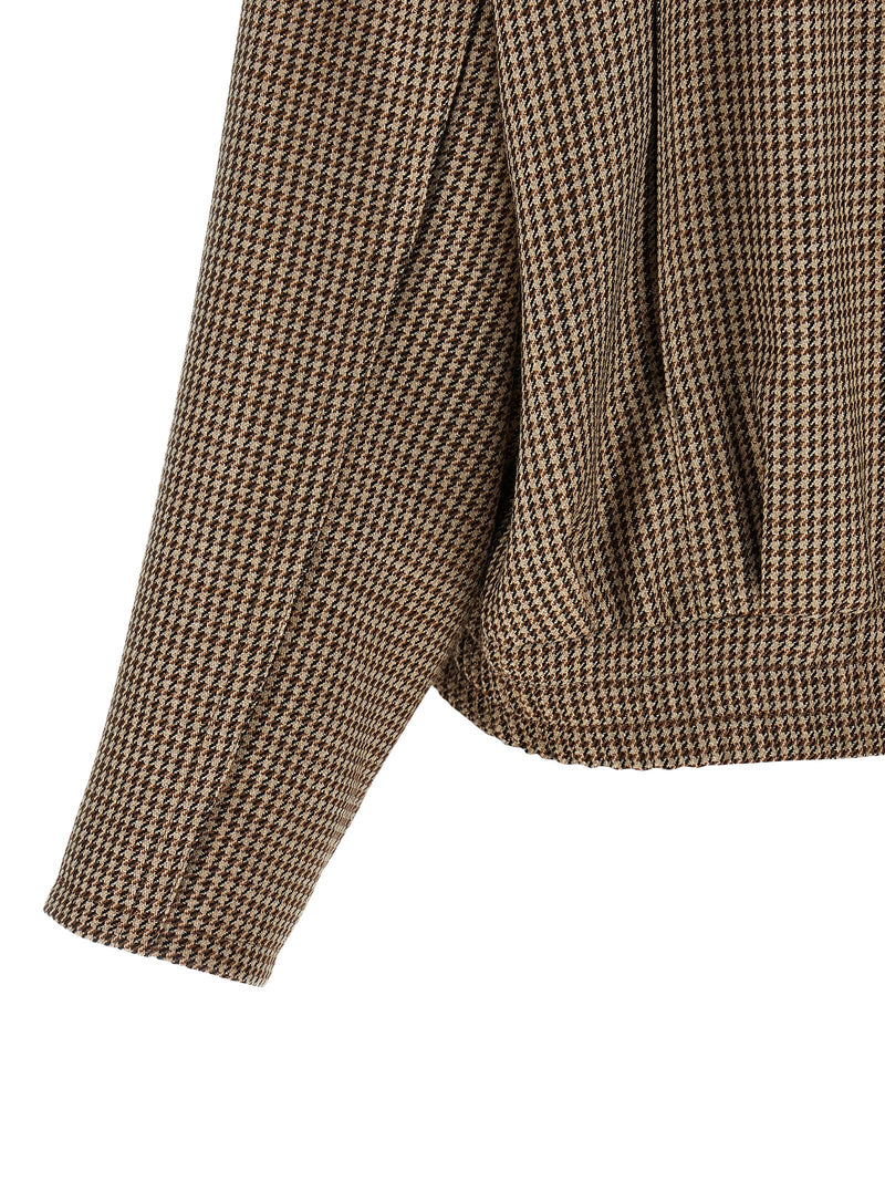 Veste Brunello Cucinelli en laine vierge marron
