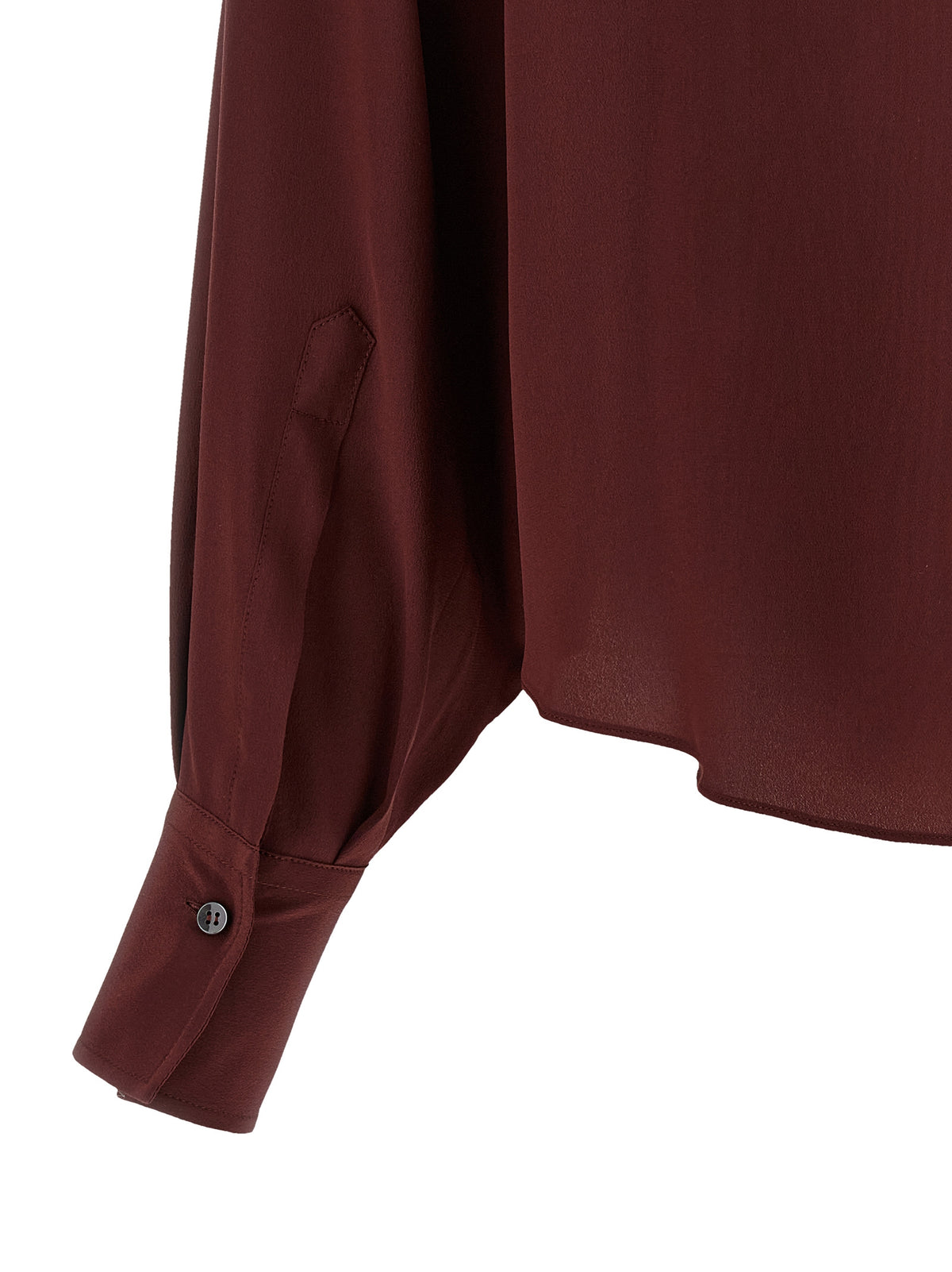 Chemisier en soie Bordeaux Brunello Cucinelli