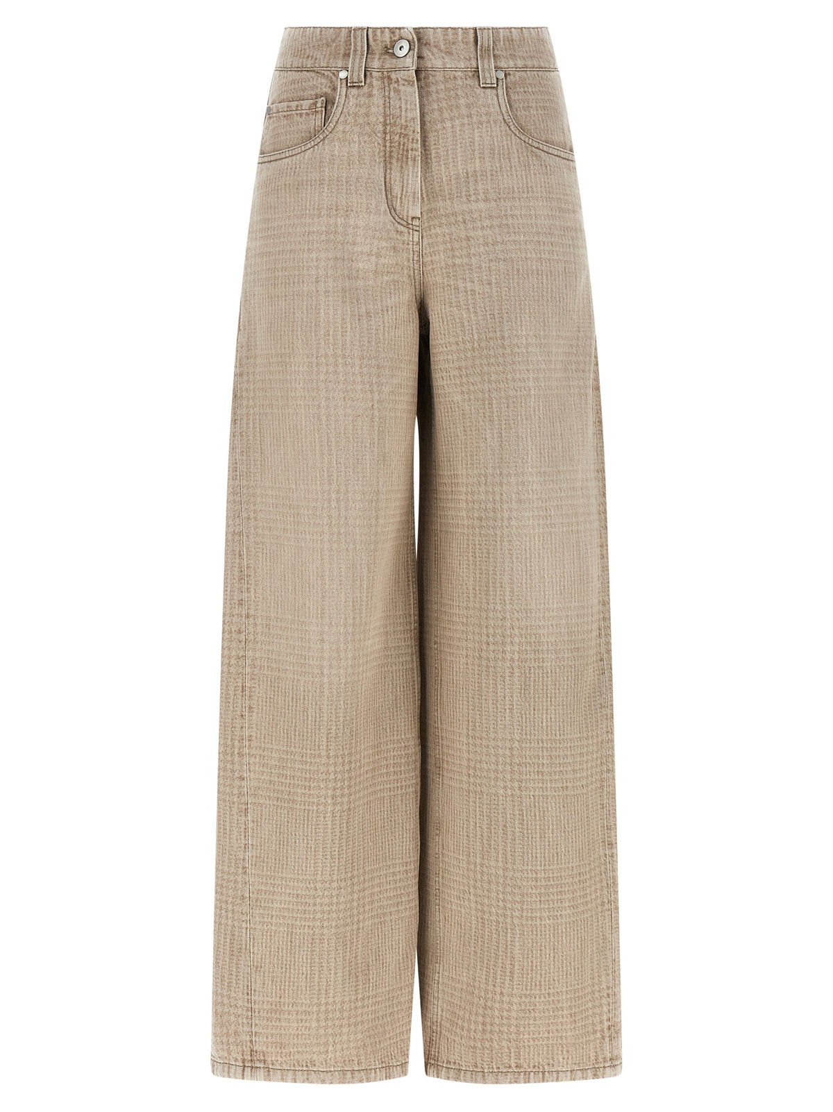 Brunello Cucinelli Jean en coton beige Denim