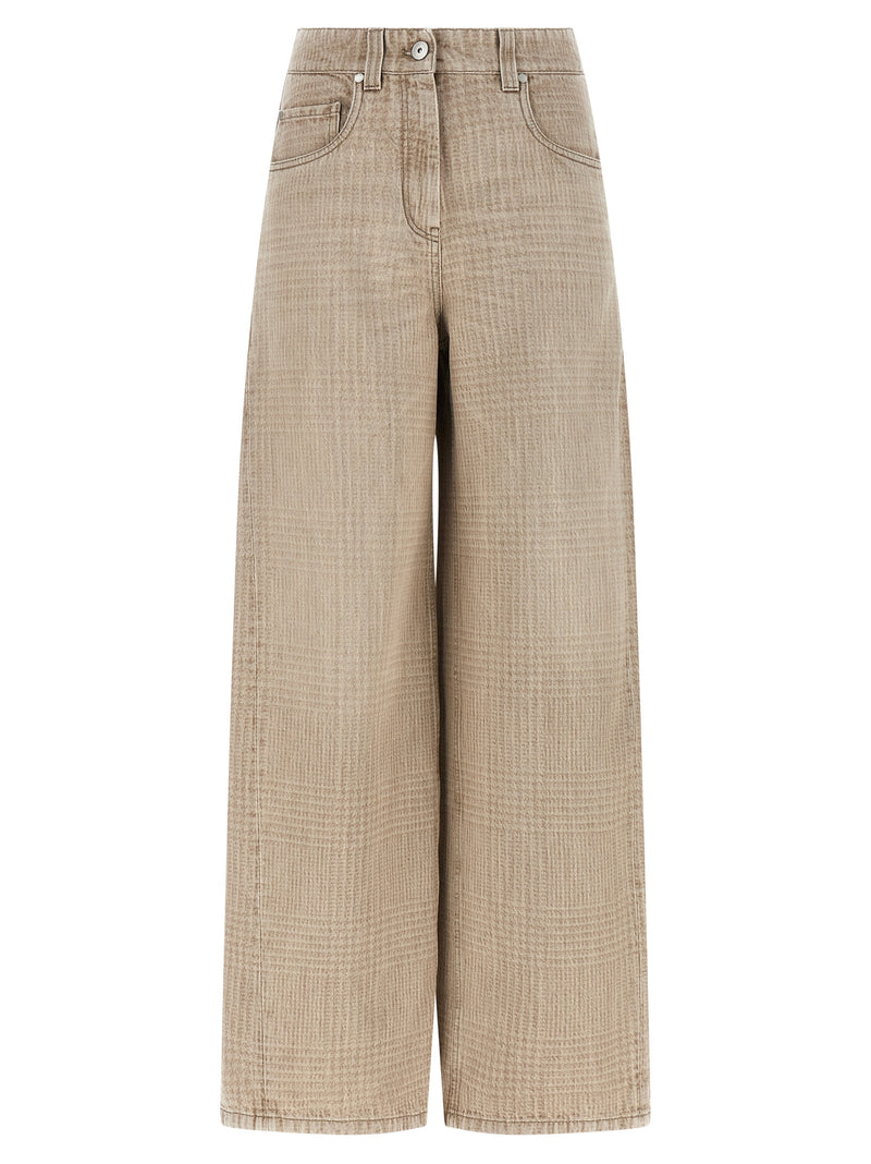 Brunello Cucinelli Beige Cotton Jeans Denim
