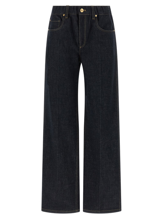 Brunello Cucinelli Jean en coton bleu Denim