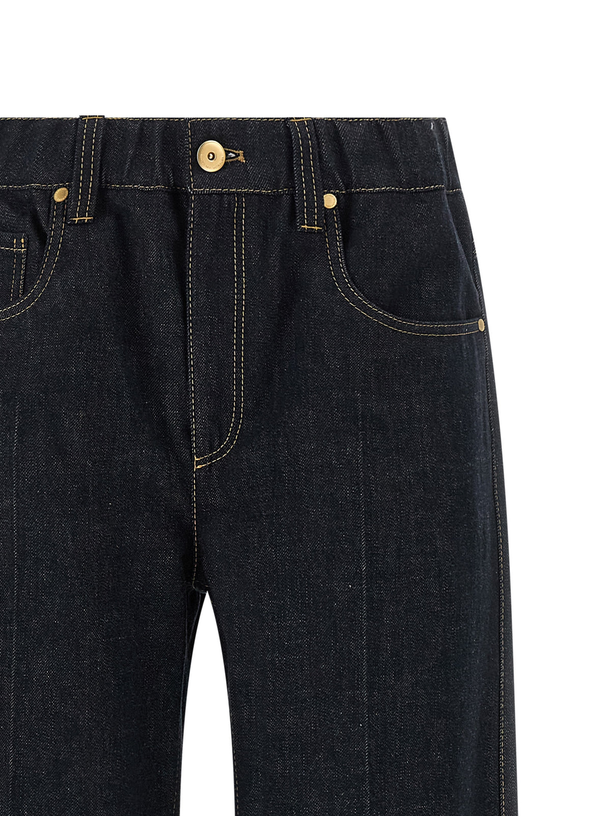 Brunello Cucinelli Jean en coton bleu Denim