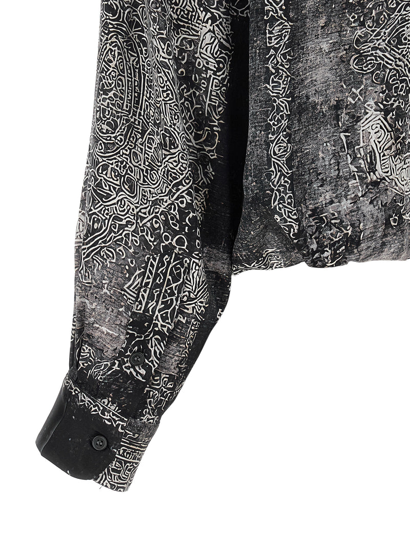 Chemisier en soie noire R13