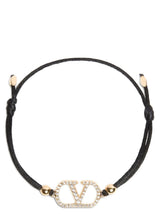 Bracelet Valentino Garavani en polyester noir