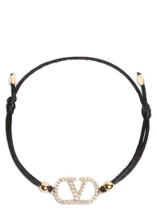 Valentino Garavani Black Polyester Bracelet