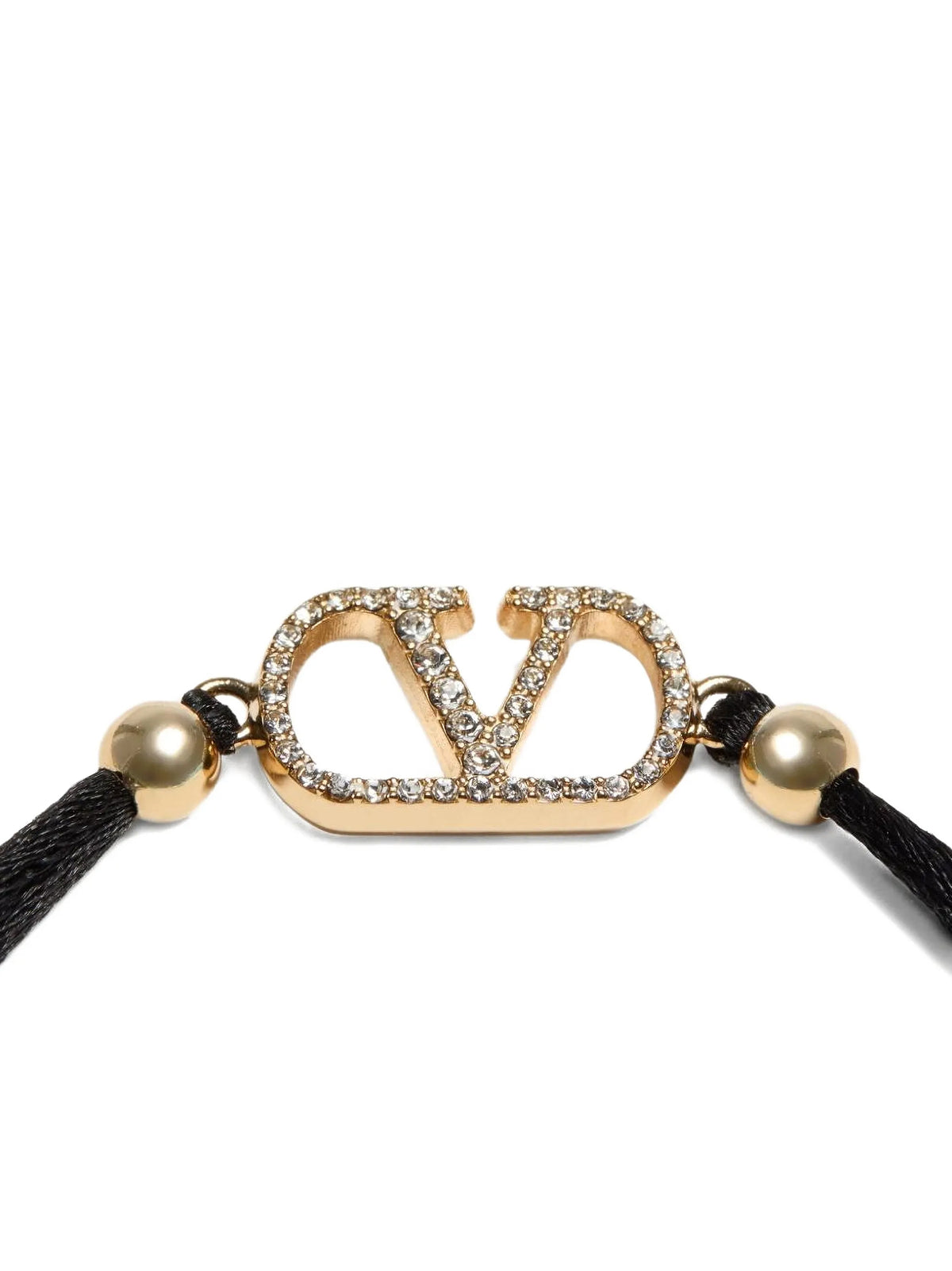 Bracelet Valentino Garavani en polyester noir